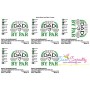 Best Dad By Par Golf Lettering Embroidery Design Pattern-2