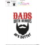 Dads With Beards Are Better Lettering Embroidery Design Pattern-3