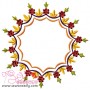 Floral Frame-3 Embroidery Design Pattern-1
