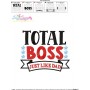 Total Boss Just Like Dad Lettering Embroidery Design Pattern-3