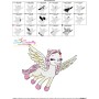 Cute Pegasus Girl-4 Embroidery Design Pattern-3