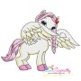 Cute Pegasus Girl-3 Embroidery Design Pattern-1
