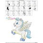 Cute Pegasus Boy-1 Embroidery Design Pattern-3