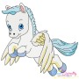 Cute Pegasus Embroidery Design Bundle-7