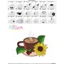 Cup And Flowers-6 Embroidery Design Pattern-3