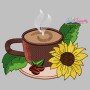 Cup And Flowers Embroidery Design Bundle-7