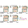 Camp More Stress Less Lettering Embroidery Design Pattern-2
