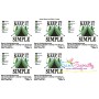 Keep It Simple Camping Tent Lettering Embroidery Design Pattern-2
