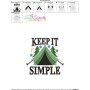 Keep It Simple Camping Tent Lettering Embroidery Design Pattern-3