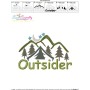 Outsider Camping Lettering Embroidery Design Pattern-3