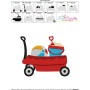 Summer Wagon Embroidery Design Pattern-3