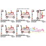 Summer Wagon Applique Design Pattern-2