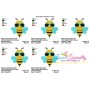 Summer Bee Embroidery Design Pattern-2
