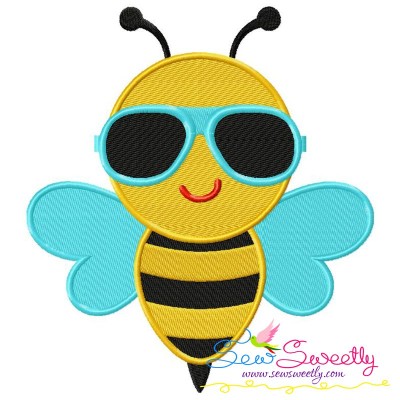 Summer Bee Embroidery Design Pattern-1