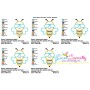 Summer Bee Applique Design Pattern-2